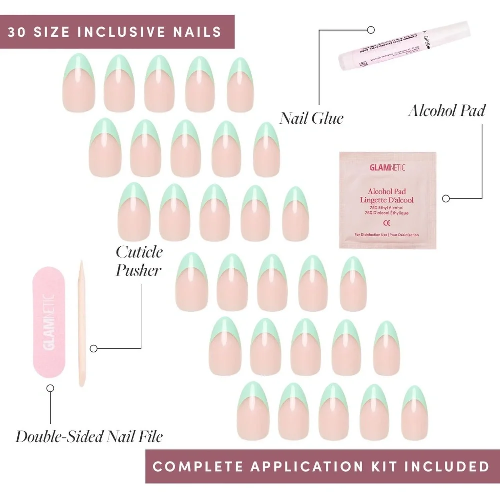 Glamnetic Press On-Nails Pistachio Crème